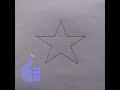How to draw a star  perfect star drawing  step by step drawing