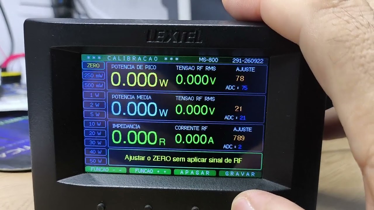 Ajuste de ZERO no Lextel Monitor Station