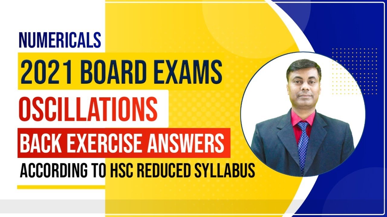 Oscillation Exercise Numerical For HSC Board YouTube