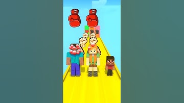 Punch FAMILY RUN with Steve and Alex - Funny Animation