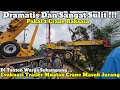 Dramatis Dan Amat Sulit || Ditonton Warga Sekampung Evakuasi Crane Dari Jurang