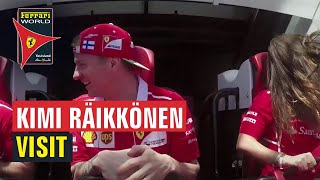 Kimi Räikkönen Visit I Ferrari World Yas Island Abu Dhabi