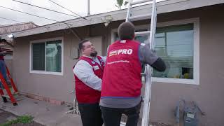 Lowe's Employee Volunteers at the 2024 Kickoff to Rebuild