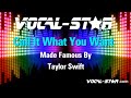 Taylor Swift - Call It What You Want (Karaoke Version) with Lyrics HD Vocal-Star Karaoke