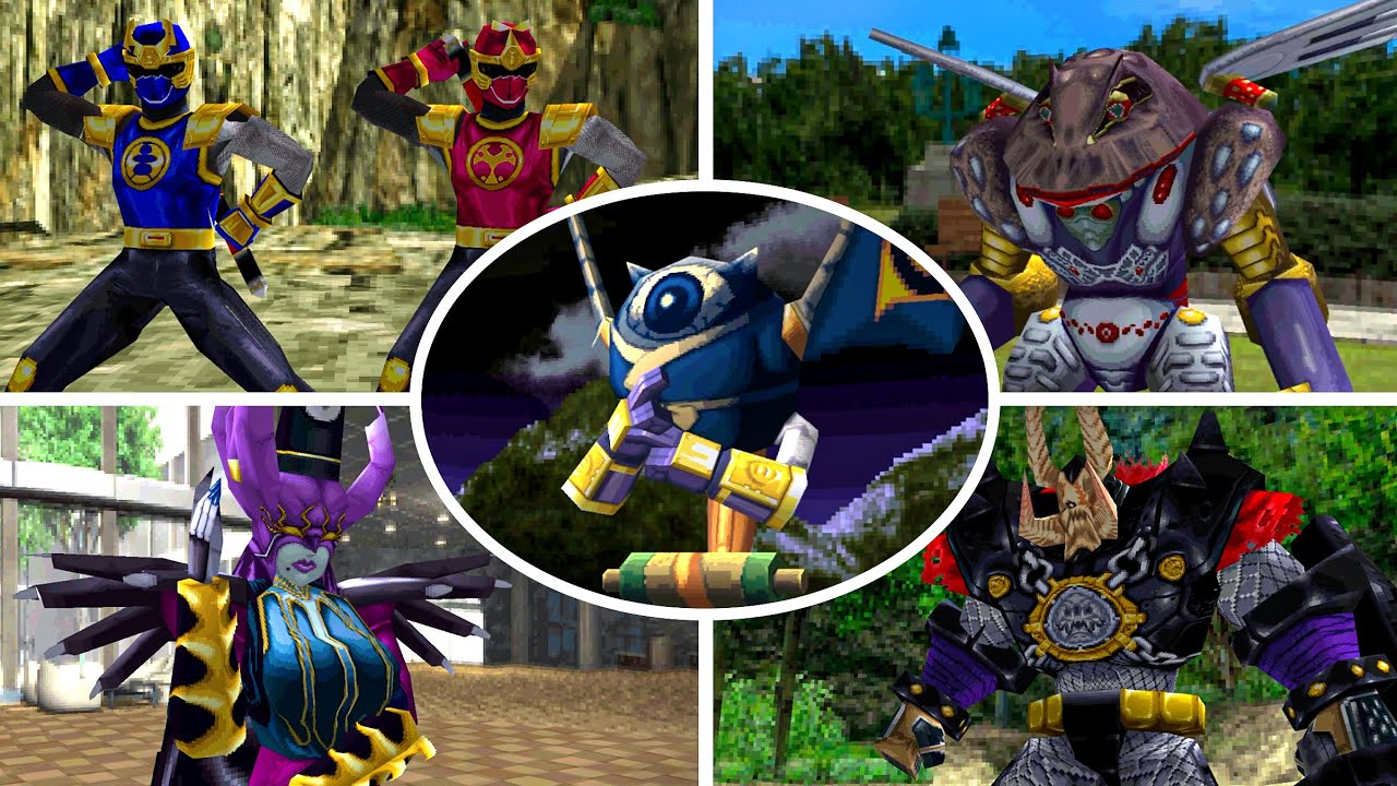 Hurricaneger HD - All Bosses / All Giant Robo + Ending (Playstation)