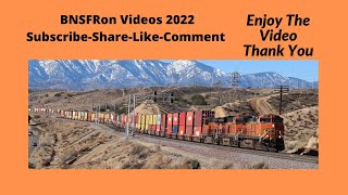 BNSF 4047 #Double Stack Train East Bound Cajon Sub #bnsfrailfan