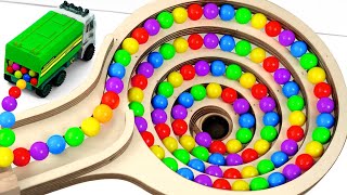 Download Lagu Marble Run Race ☆ HABA Slope\u0026Retro Makita Truck, Excavator, Garbage Truck, Dump Truck,Ambulances#114 MP3 Download Lagu Marble Run Race ☆ HABA Slope\u0026Retro Makita Truck, Excavator, Garbage Truck, Dump Truck,Ambulances#114 MP3