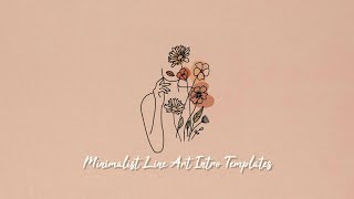 Minimalist Line Art Intro Templates| Inspired by: Rei Germar | Free to use | Cute | No Text