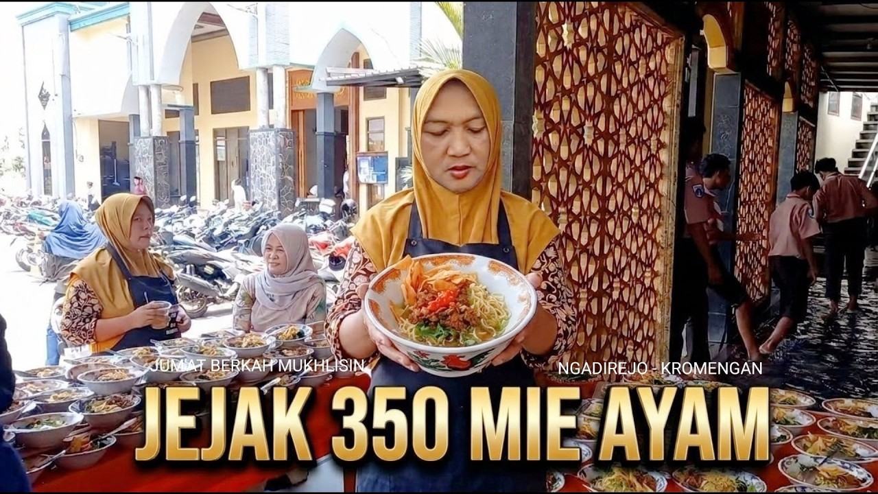 Nogd 350 MIE AYAM MALANG gratis di serbu JAMA·AH SHOLAT JUM'AT - YouTube