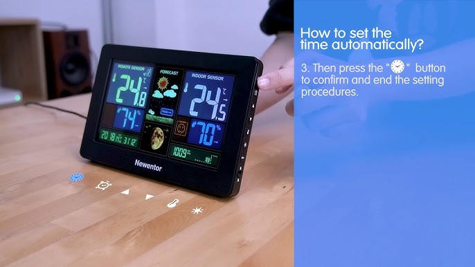 Newentor Q5 Weather Station Wireless Indoor Outdoor Digital Clock