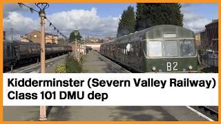 Class 101 DMU departing Kidderminster Town 28/02/26