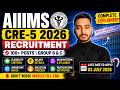 AIIMS CRE 5 Recruitment 2026 Full Details