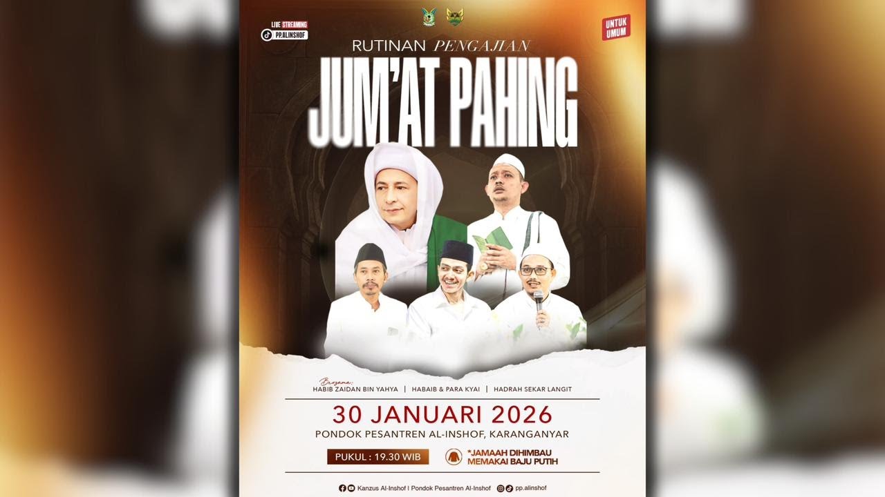 RUTINAN AL INSHOF PLESUNGAN BERSAMA HABIB ZAIDAN BIN HAIDAR BIN UMAR BIN YAHYA