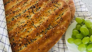 Homemade bread نان پنجه کش خانگی