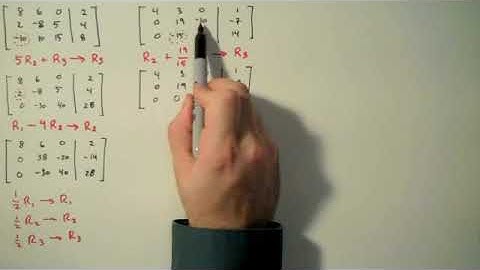 How to Solve Equations with a Matrix | Gaussian Elimination | Solve a system of three variables