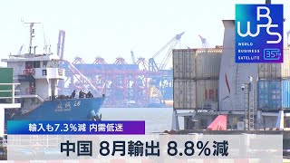 中国 8月輸出 8.8％減　輸入も7.3％減 内需低迷【WBS】（2023年9月7日）