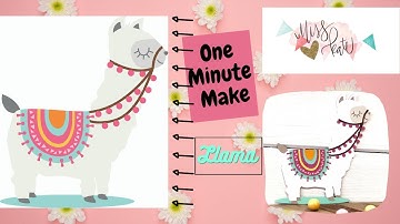 One Minute Make - LLAMA - How To Assemble DIY Tutorial with SVG Files