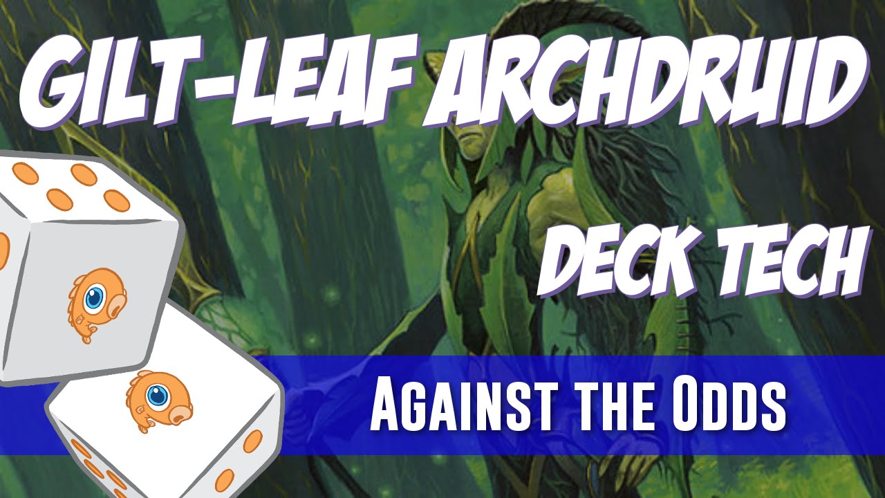 MTG GILT-LEAF ARCHDRUID PLAYED/ROVINATO - ARCIDRUIDO DI FOGLIA DORATA - MOR ITA