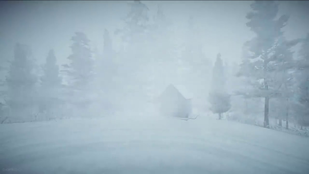 Маленькая зимняя Хижина в метель /Small Winter Cabin in a Snowstorm ...