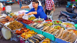 Most Famous Place for Grilled Fish, Chicken Thighs & Khmer Pickle in Phsar Lue |SiemReap Street Food