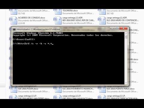 Video: Cómo Eliminar El Atributo De Carpeta Oculta