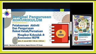 PENGURUSAN  KOKURIKULUM : REKOD DAN LAPORAN KELAB DAN PERSATUAN