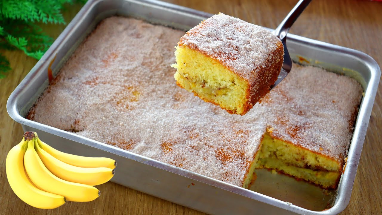 ESSE BOLO JA SAI RECHEADO MUITO FOFINHO -BOLO DE BANANA