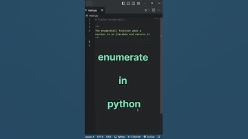 enumerate in python | learn python | enumerate() #python #programming #coding