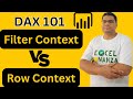 Filter Context and Row Context in DAX | Power BI | DAX 101