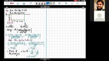 XII Math Chap 3 Gen Eq of Straight Line Point to Line Distance by Sir Ahsan Abdullah Patel - Part 5