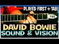 David bowie sound and vision guitar chords lesson  tab tutorial