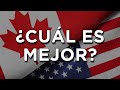 ¿Estados Unidos o Canadá? Economía, familia, educación y más