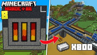 I Made The Ultimate Iron Factory in Hardcore Minecraft!