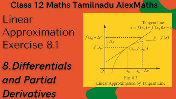 Linear Approximation | Exercise 8.1 Introduction | 12th Maths | Differentials & Partial Derivatives