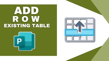 How to Add a Row to Existing Table in MS Publisher Document
