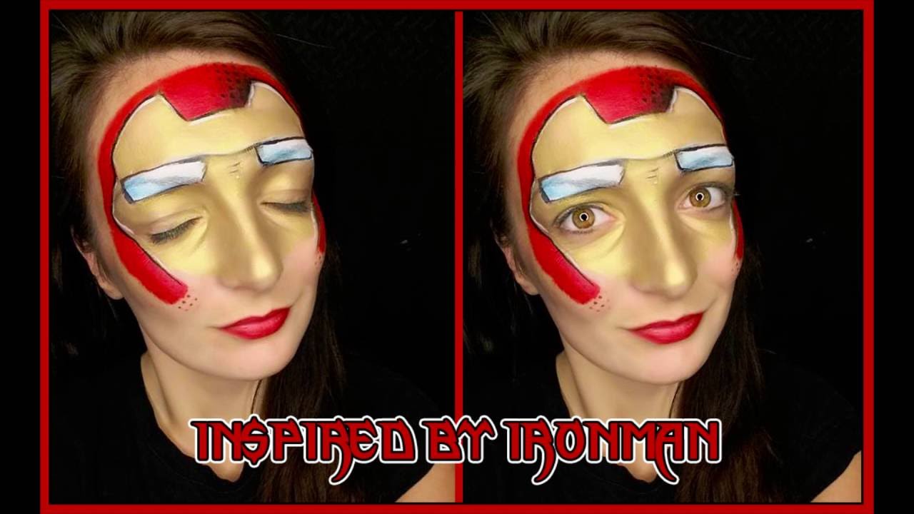 Ironman Style Face Painting Mask Tutorial - YouTube