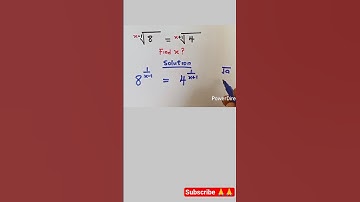 How to Solve a tricky exponential equation #maths #algebra #mathstricks #shorts