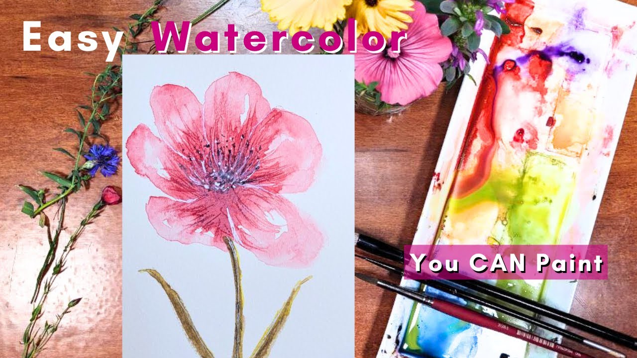 🌺How to Create Your Own Watercolor Greeting Card 🖌️ - YouTube