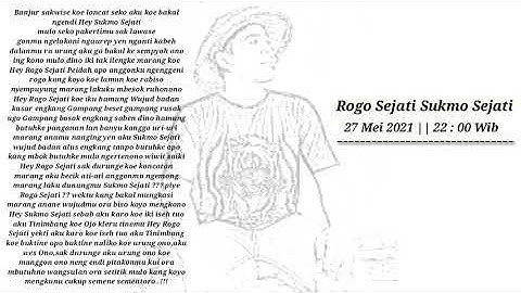 Percakapan Rogo Sejati Dan Sukmo Sejati
