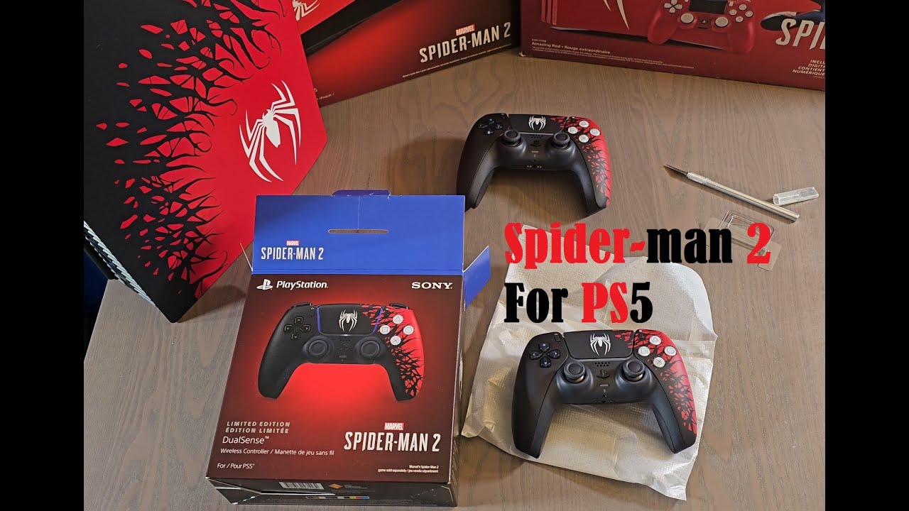 PS5 Limited Edition Controller Spider man2 