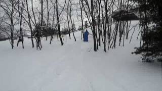Bloopers (sled ridding)
