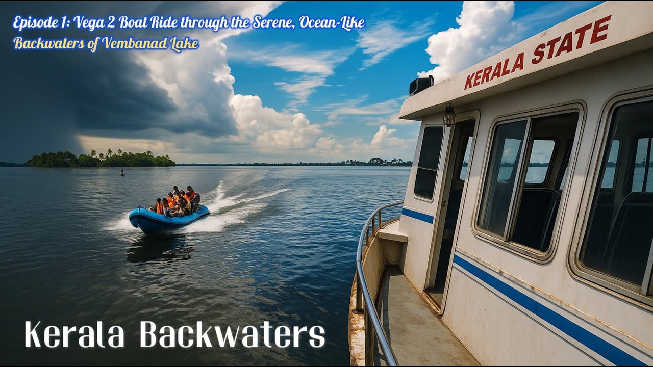 Episode 1: Vega 2 Boat Ride through the Serene, Ocean-Like Backwaters of Vembanad Lake