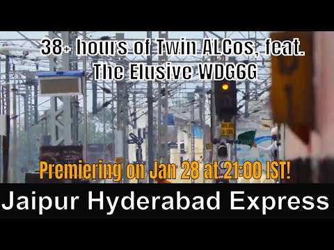 Jaipur Hyderabad Express Journey Compilation | 38 Hours of Melodious journey back home!
