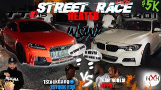 1stockgang built ttrs daza vs team nohesi 340 f30 MUST WATCH🔥1STOCK VS NOHESI ARGUE FOR BMW CROWN
