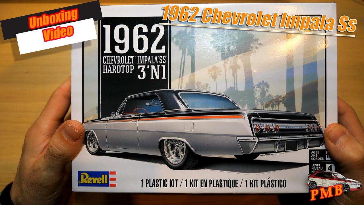 Unboxing video  1962 Chevrolet Impala Ss Revell