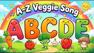Kids A-Z Veggie Song 🥕 Learn Alphabet with Vegetables | ABC Song for Kids