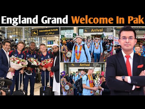 ENGLAND Gets Historic Welcome in Pakistan 😱  Wasim Akram Welcomes Root & Buttler!