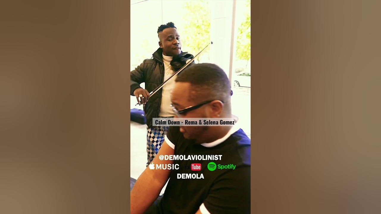 When a violinist and a pianist have fun with Calm Down by Rema & Selena #demolaviolinist #calmdown