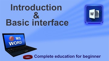 MS word tutorial class 1 introduction and basic interface Urdu/Hindi