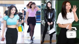 BLACKPINK JENNIE AIRPORT FASHION STYLE 2016 - 2019